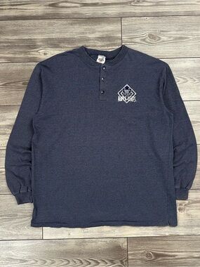 Vintage 90’s Toronto Maple Leafs Embroidered Henley Long-Sleeve